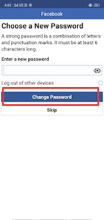 Facebook password change, fb password change
