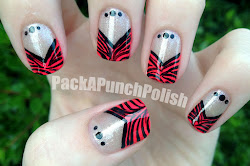 french tip nail shape zebra cute nails print pink had originally decided came think then pretty these
