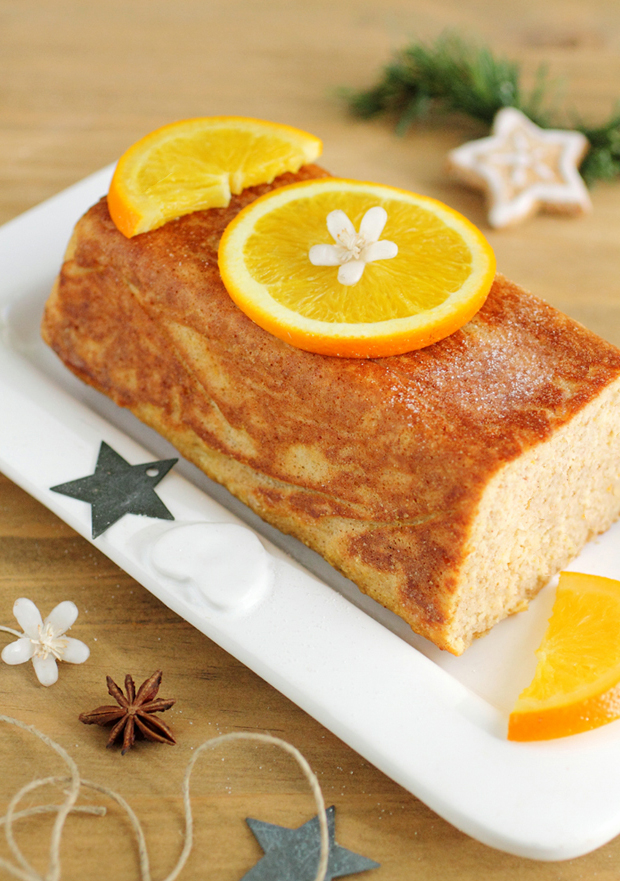 Le gâteau fondant de Noël à l'Orange