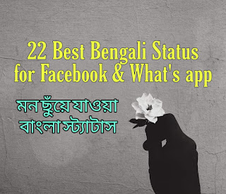 22 Best Bengali Status For Facebook and Whats app | মন ছুঁয়ে যাওয়া বাংলা স্ট্যাটাস