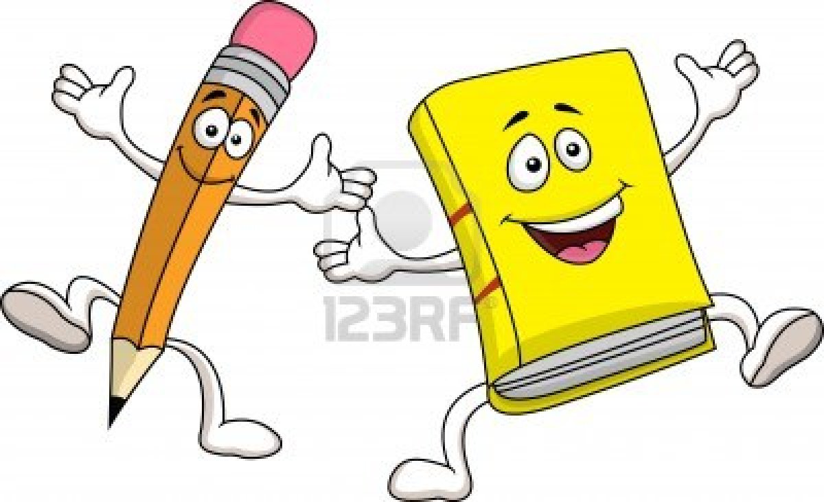 clipart book and pencil - photo #46