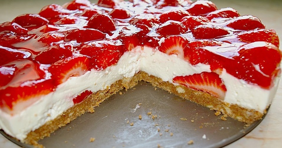 Backen - Kochen &amp; Genießen: Erdbeertorte auf Brösel Schoko Boden