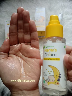 Pemakaian Baby Calming Tummy Oil Mama's Choice