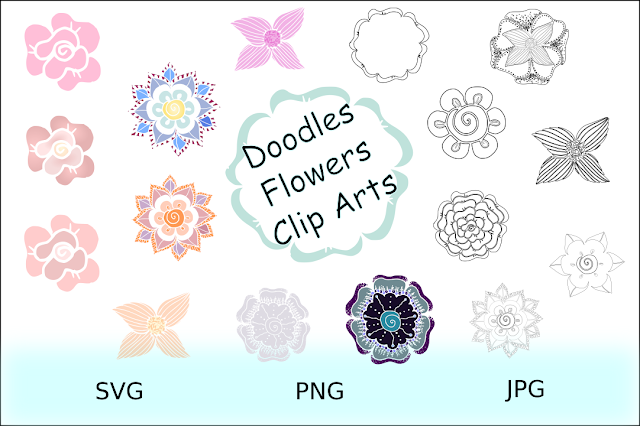 Flowers Doodles Clipart Flowers Doodles Clipart