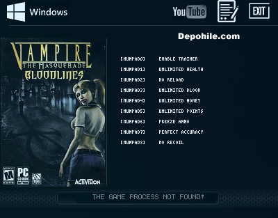 Vampire The Masquerade Bloodlines Can - Mermi +9 Trainer Hile