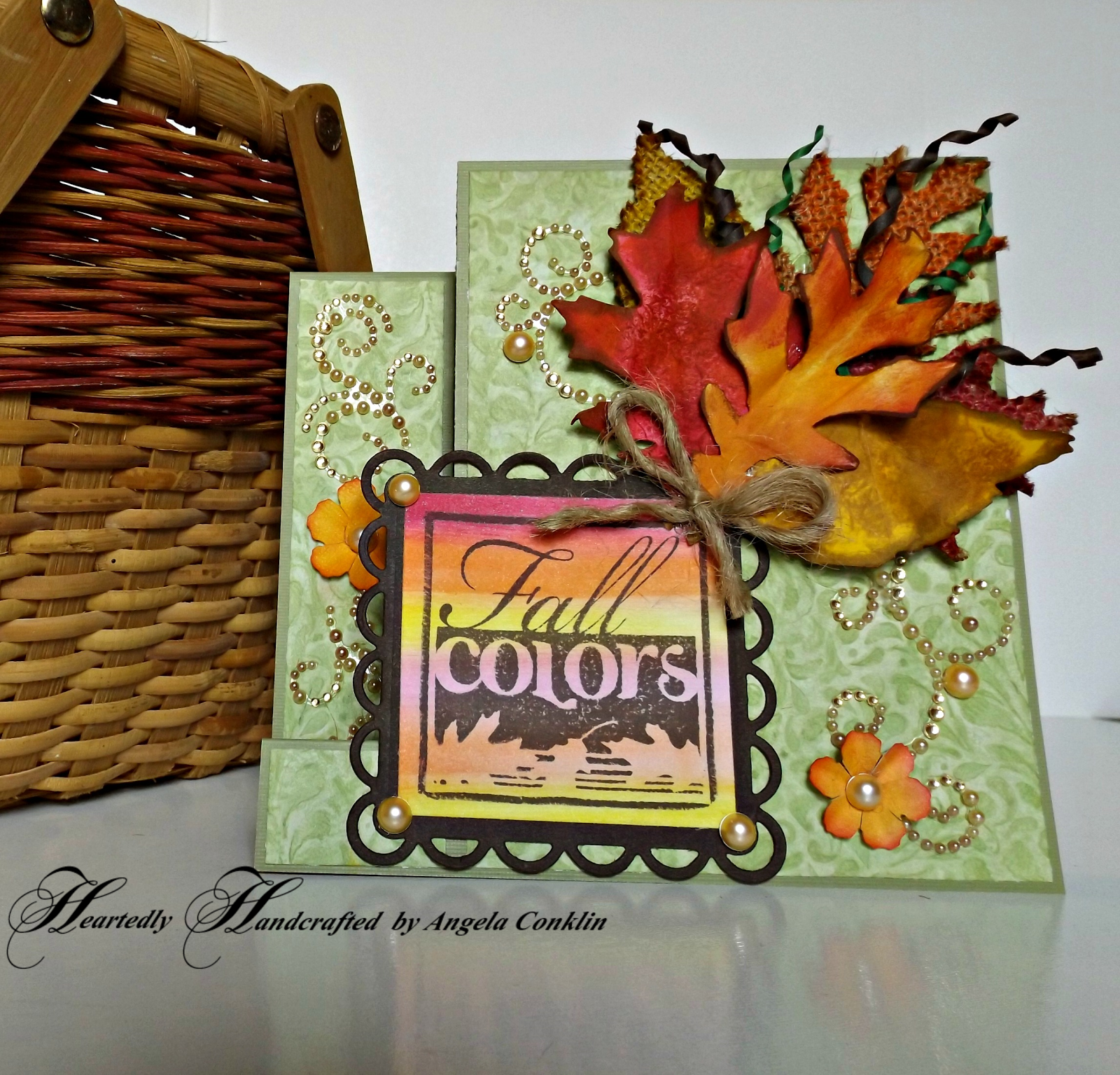 Fun with Fall Colors Side Step Greeting Card 