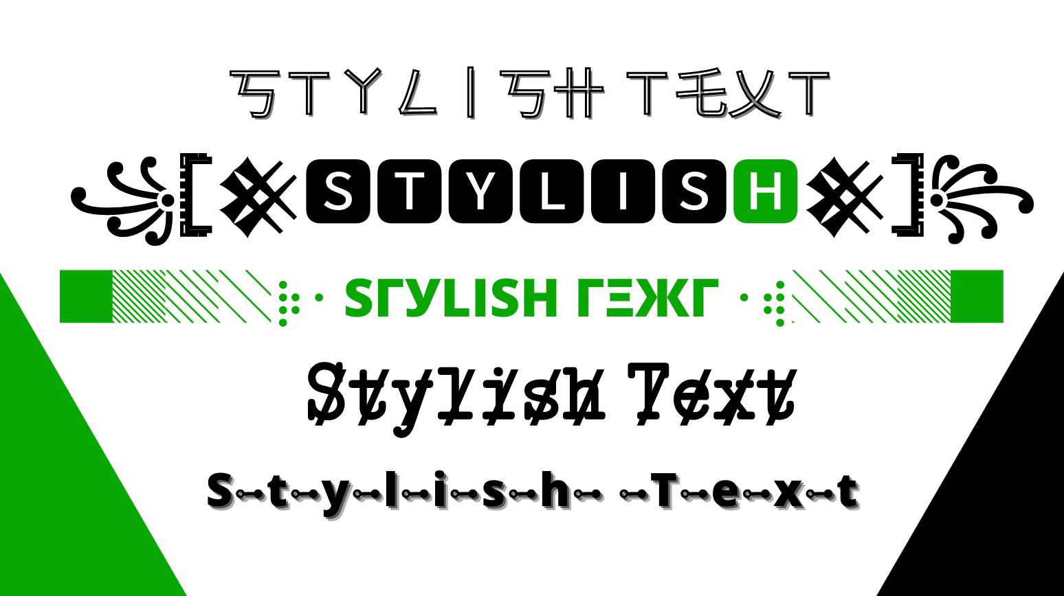 Stylish Text Generator ➜ #1 😍 𝕊𝕥𝕪𝕝𝕚𝕤𝕙 Text Fonts