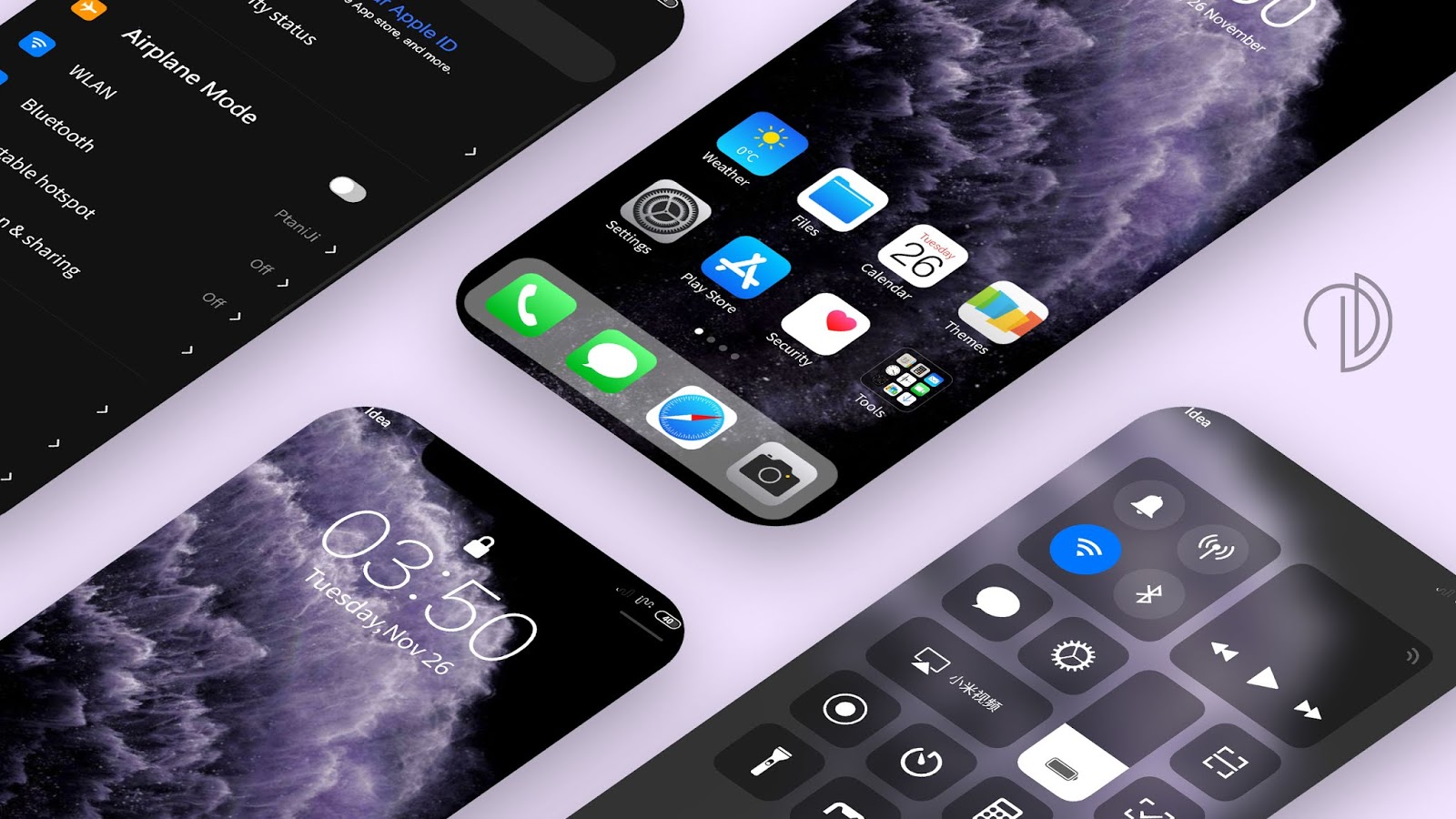 Pure iOS 13 Dark Theme For MiUi 11 // Dark iOS 13 Theme // MiUi 11 iOS
