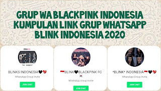 Grup wa blink 2020 grup whatsapp blackpink indonesia 2020