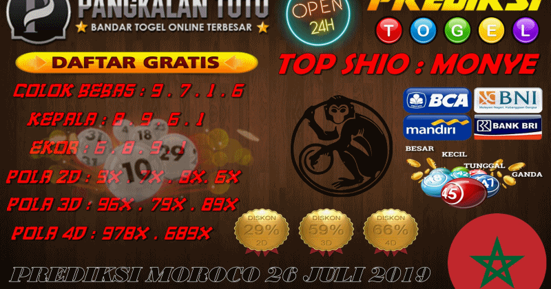 PREDIKSI TOGEL MOROCO 26 JULI 2019 BeritaBerita Viral