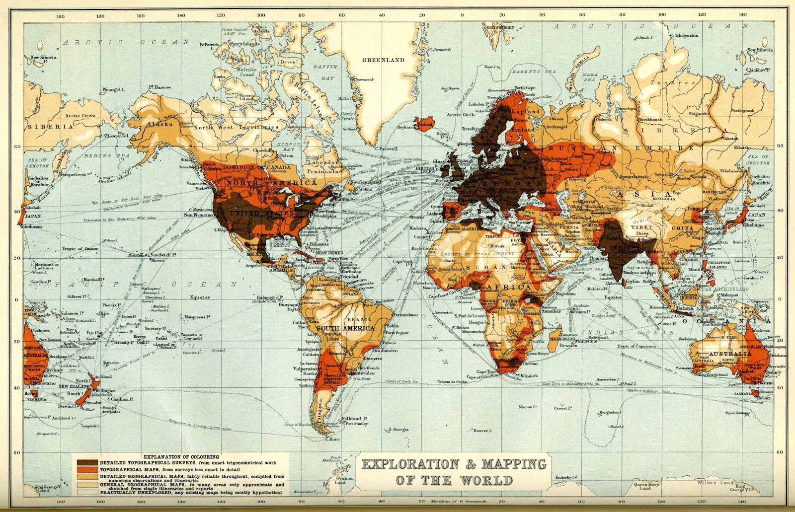 Exploration and Mapping of the World (1910)