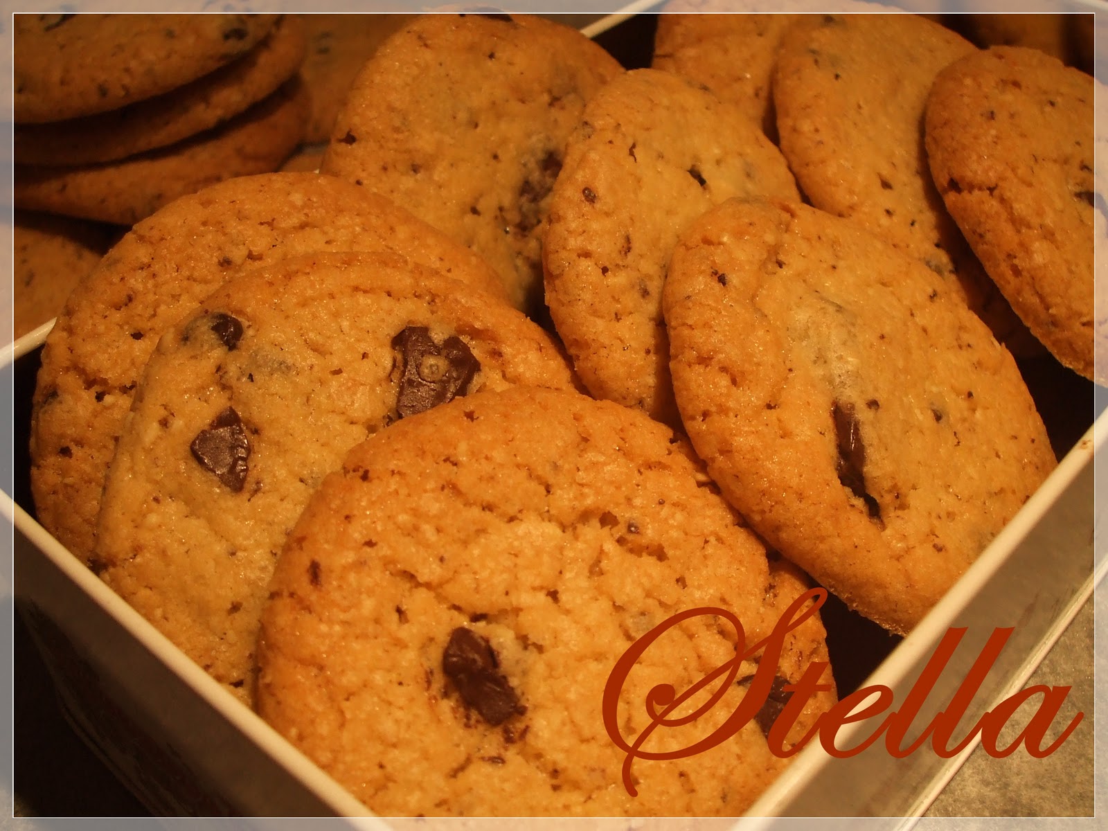 Il blog di Stella Biscotti americani con gocce di cioccolato e