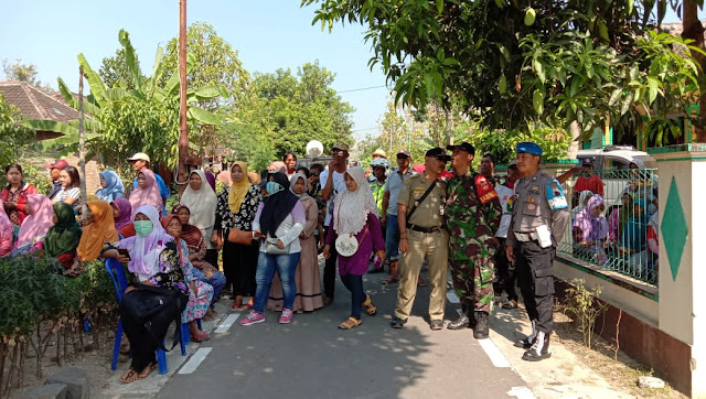 Anggota Koramil Karangmalang Laksanakan Pengamanan Kampanye Pilkades