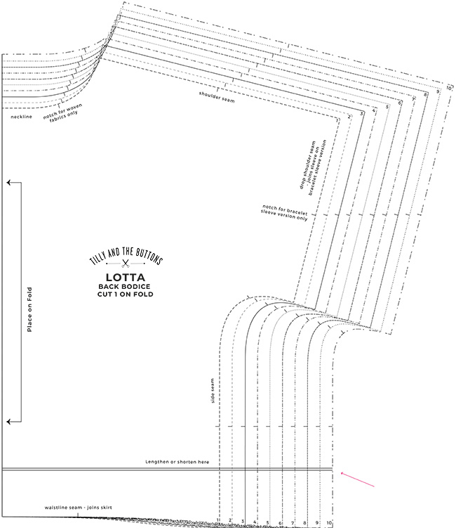 Fitting the Lotta dress sewing pattern - Tilly and the Buttons