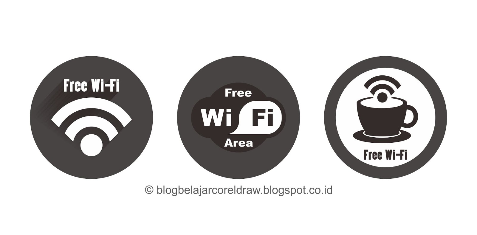 Download Kumpulan Logo Free Wi-Fi Format CorelDRAW | Belajar CorelDRAW