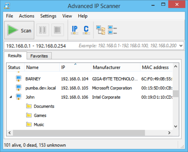 scanner IP avanzato