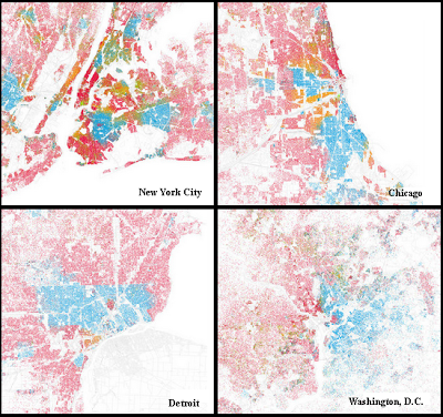 Eric Fisher 的 2010 年人口普查地图