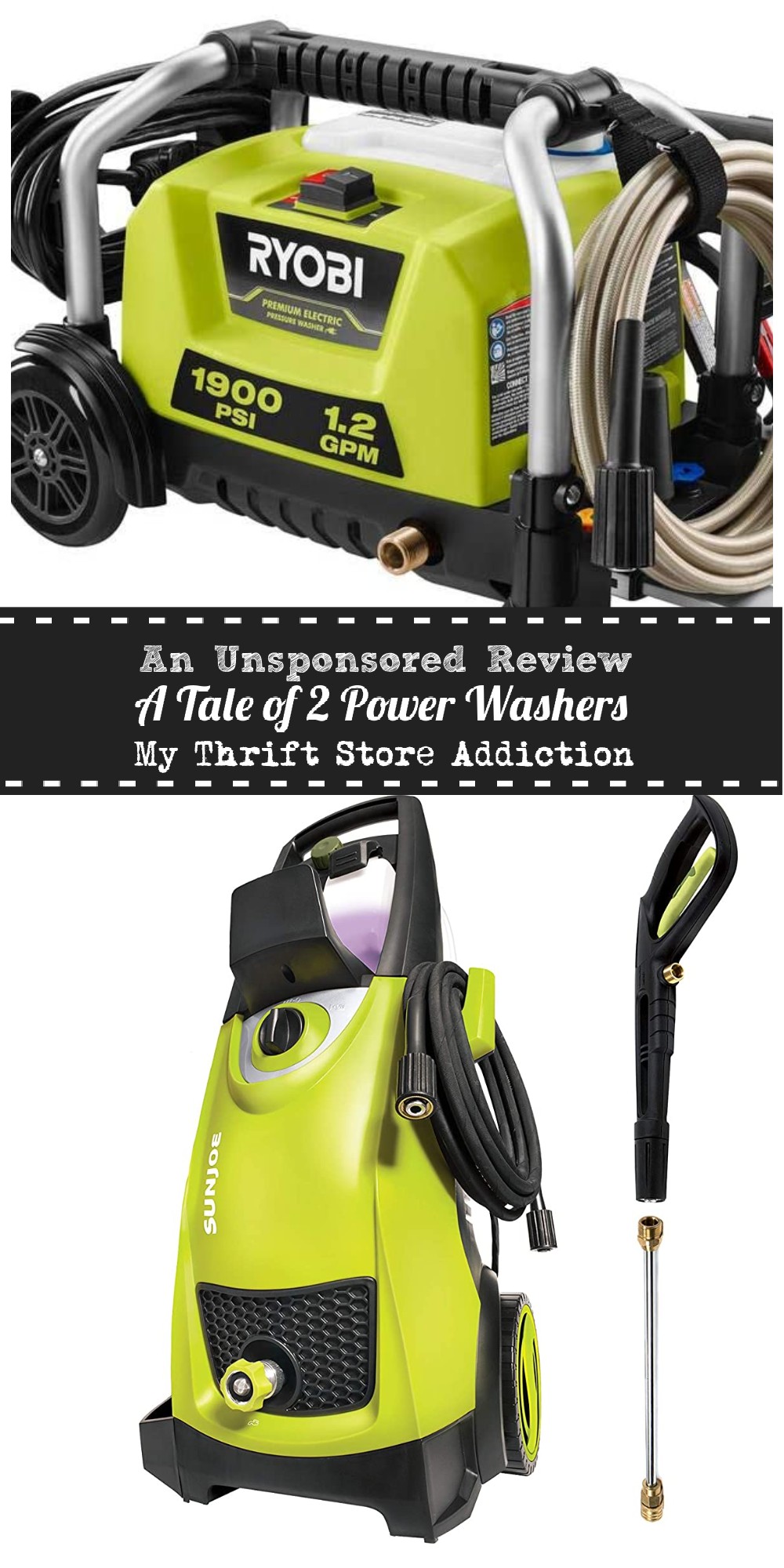 unsponsored power washer review