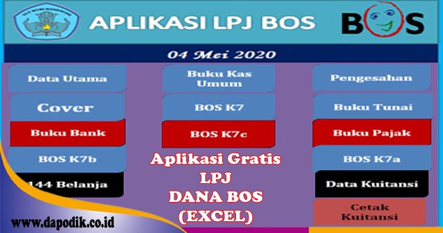 Aplikasi Pelaporan Bos Reguler 2021 Excel Aplikasi Gratis Laporan Pertanggung Jawaban Lpj Dana Bos Tahun 2021 Excel Edisi Revisi Dapodik Co Id