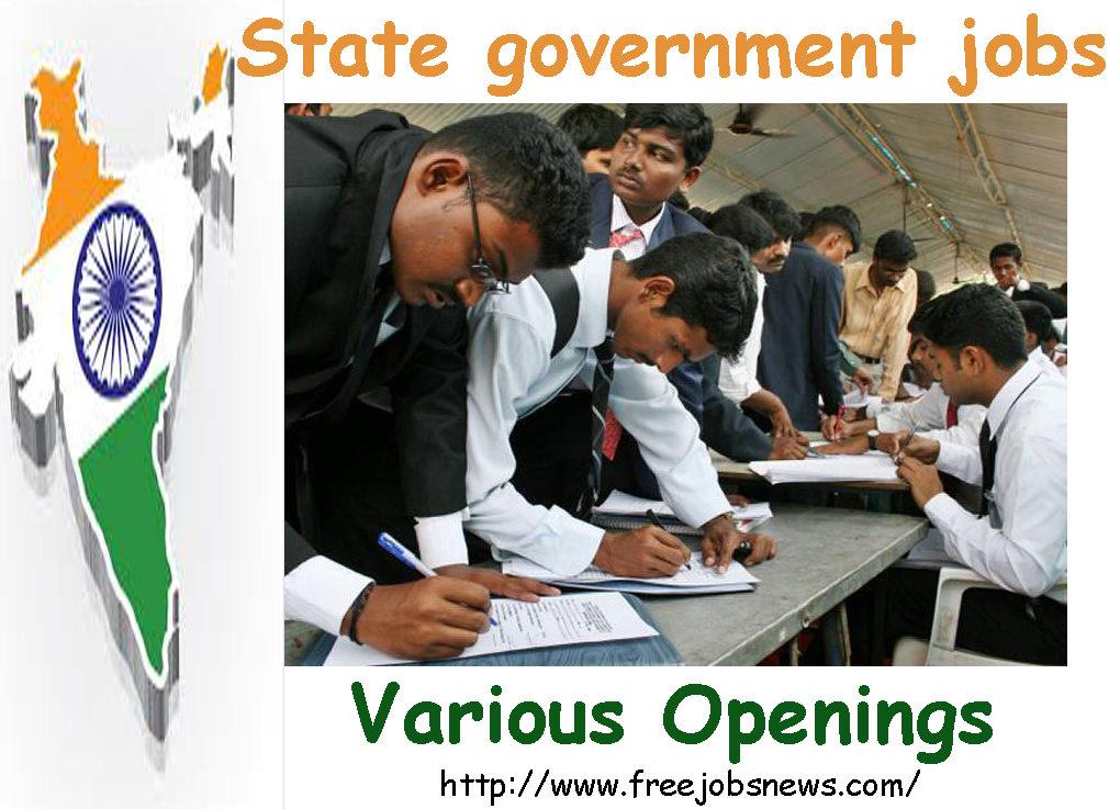 New recruitment of govt state jobs 2016
