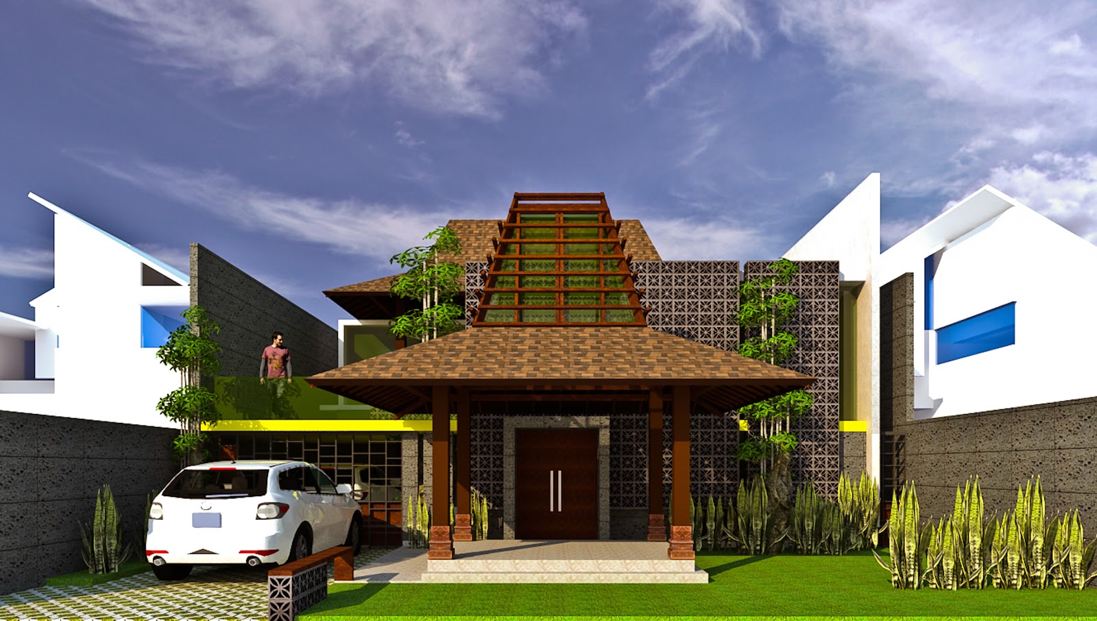 45 Desain Rumah Joglo Khas Jawa Tengah  Bhadrasana