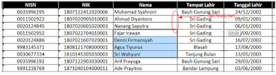 Menyisipkan cell range dengan cepat