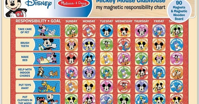 melissa and doug responsibility chart mickey