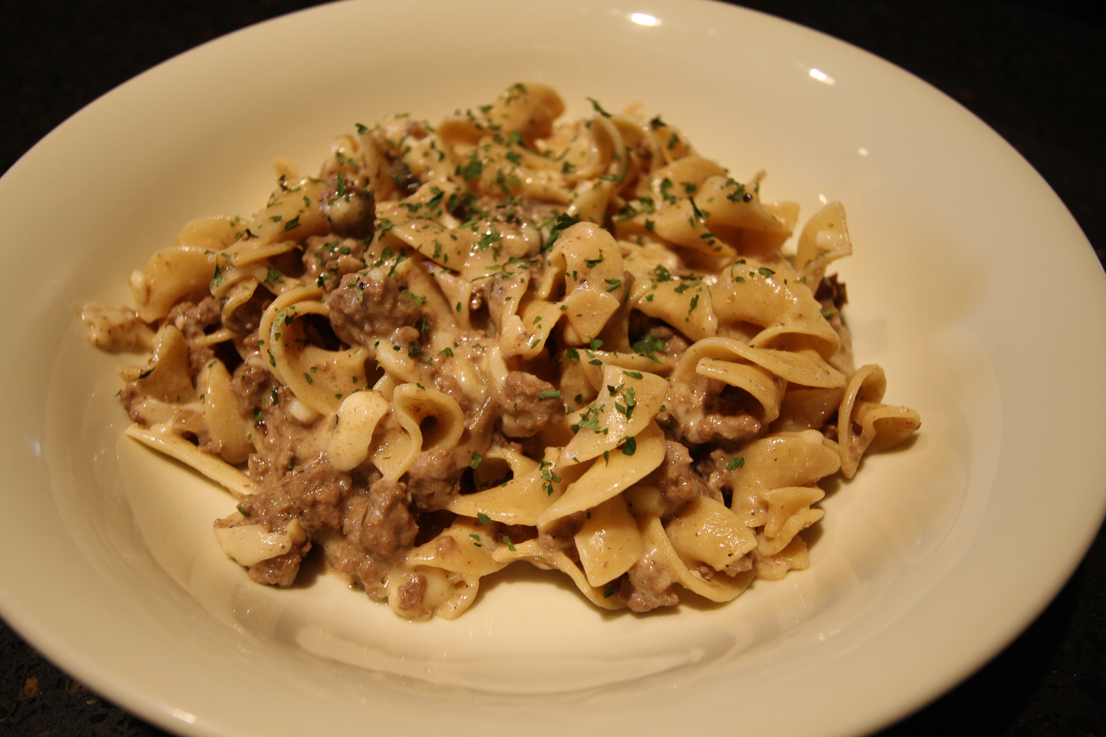 The Roediger House Meal No 2526 Emeril S Skillet Beef Stroganoff