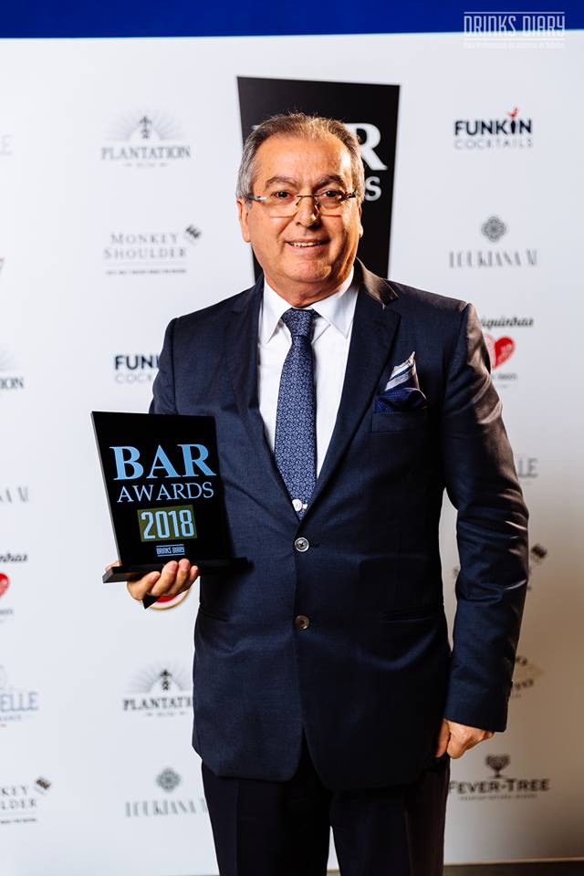 Drinks Diary Bar Awards 2018. Prémio Carreira - Francisco Guerreiro