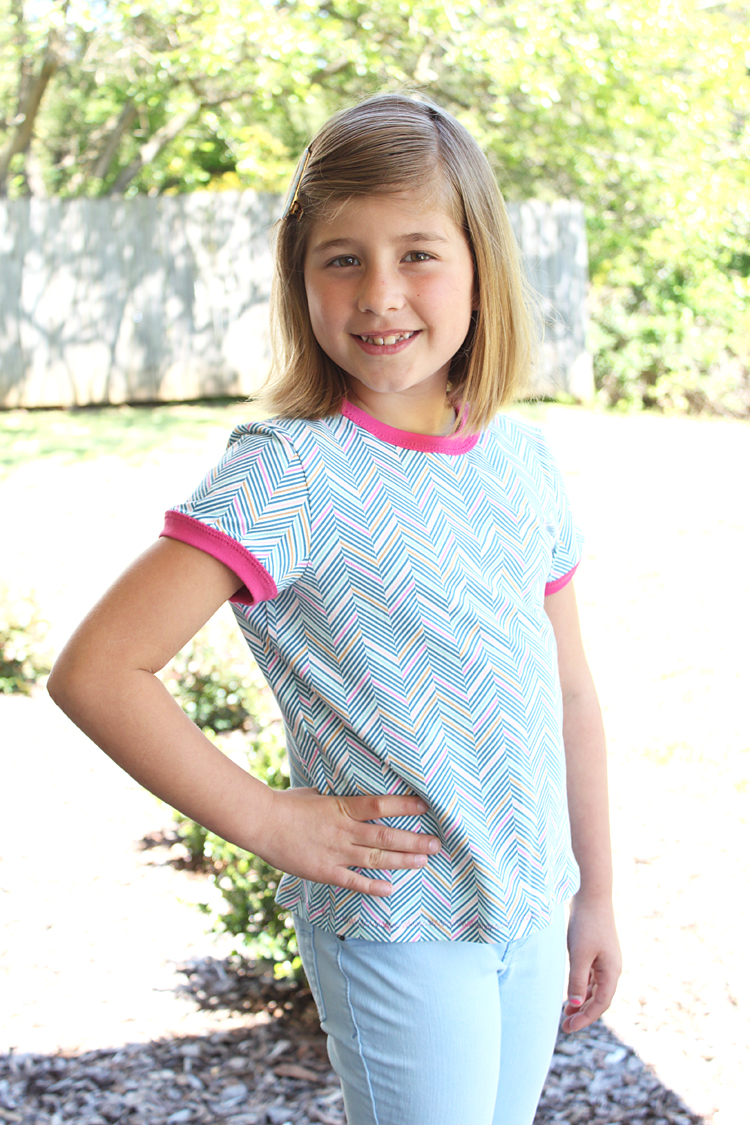 Mini Rio Trio // Rio Ringer Tee // Sewing For Kids / Handmade Frenzy