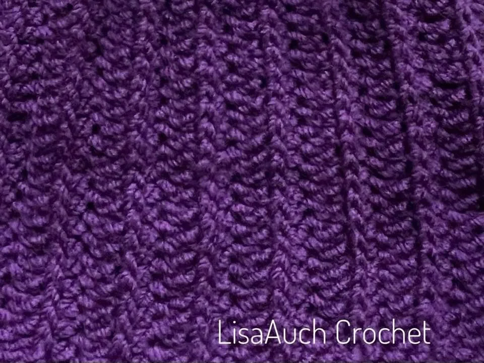 How to crochet knit look stitches