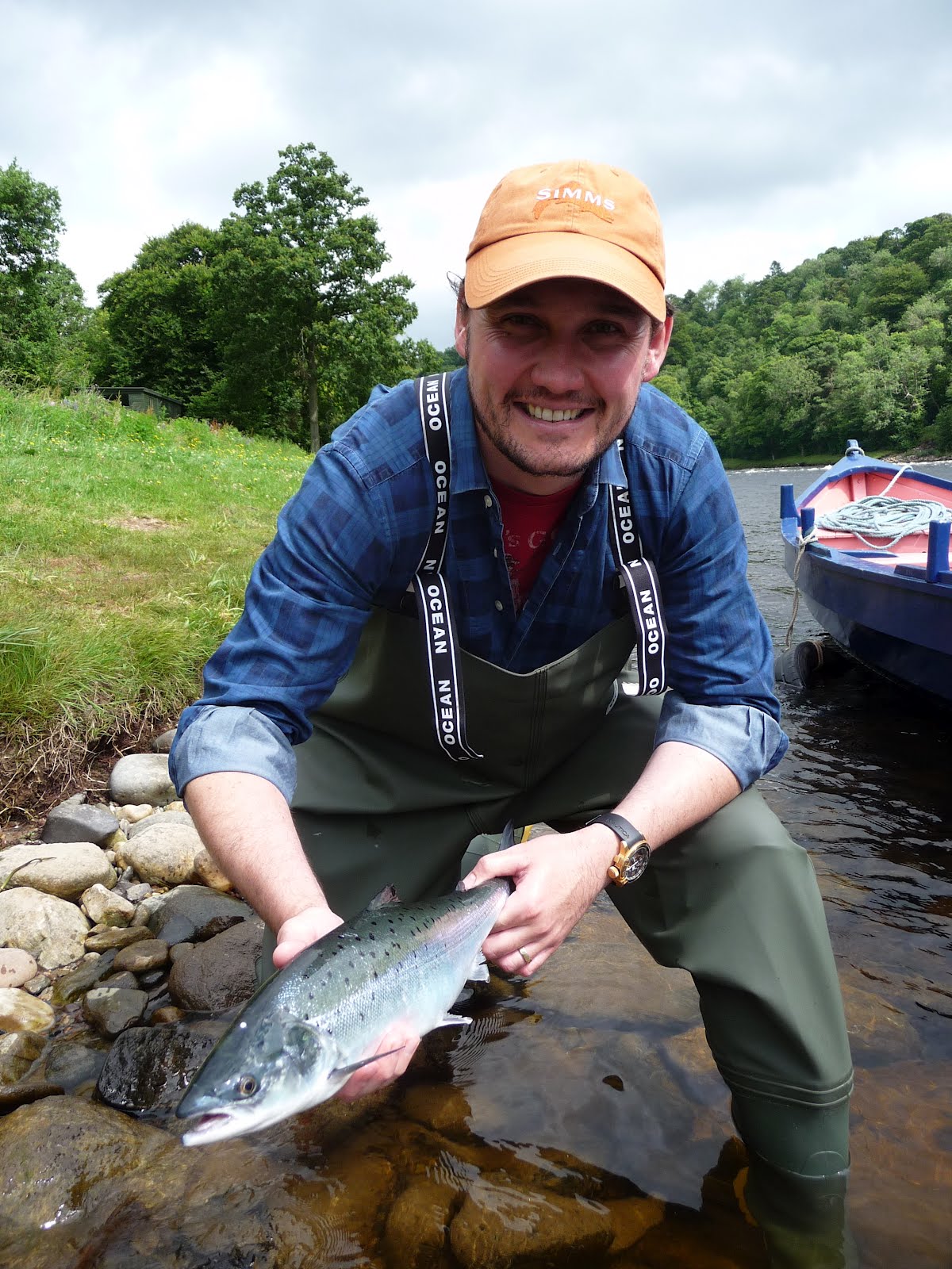 Salmon Fishing Scotland. Salmon Fishing Scotland Summer Fishing on the Tay July 2012.