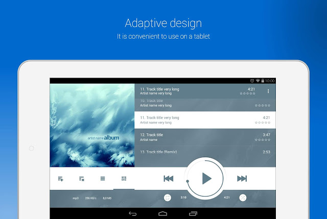 4. NRG Player music player best ever music player for android users