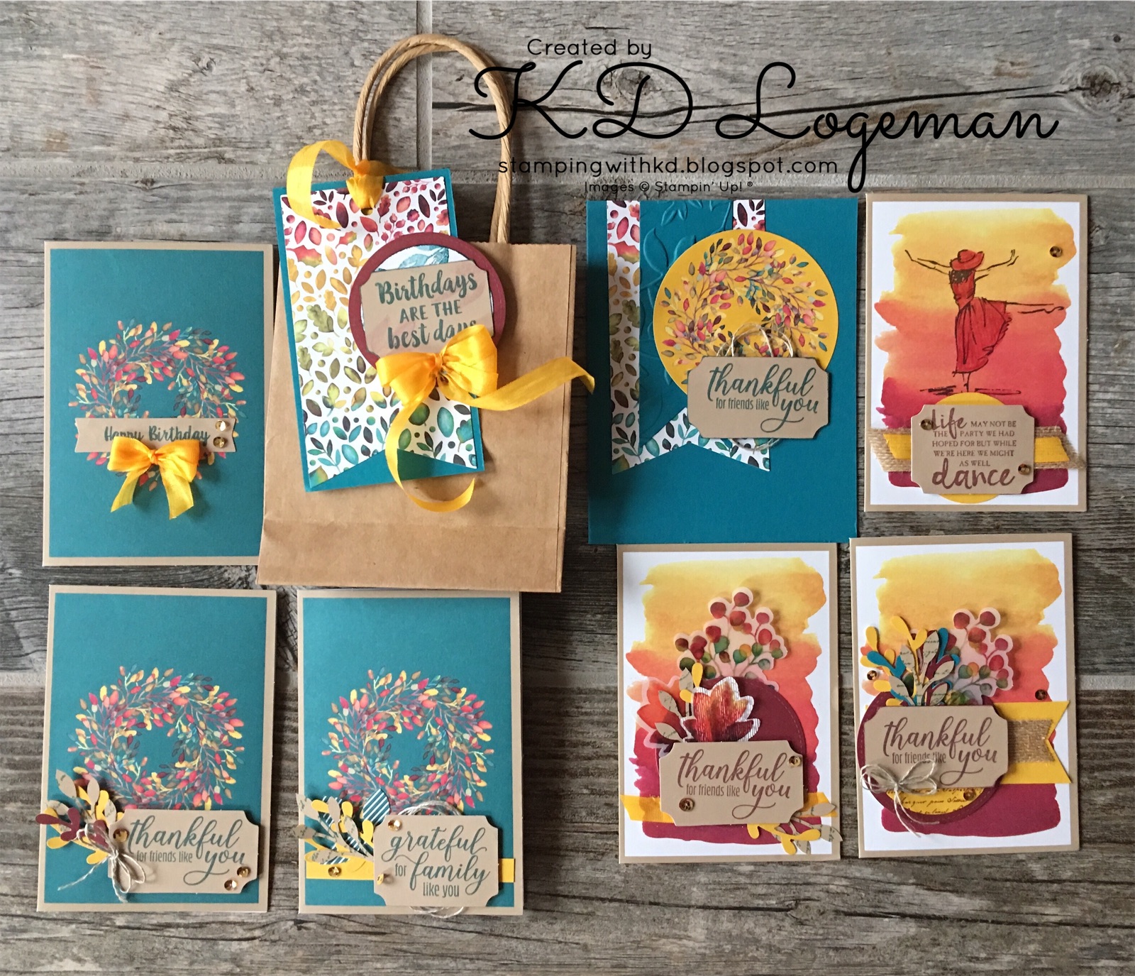 Stampin Up August Paper Pumpkin Kit Alternatives Stamping with KD