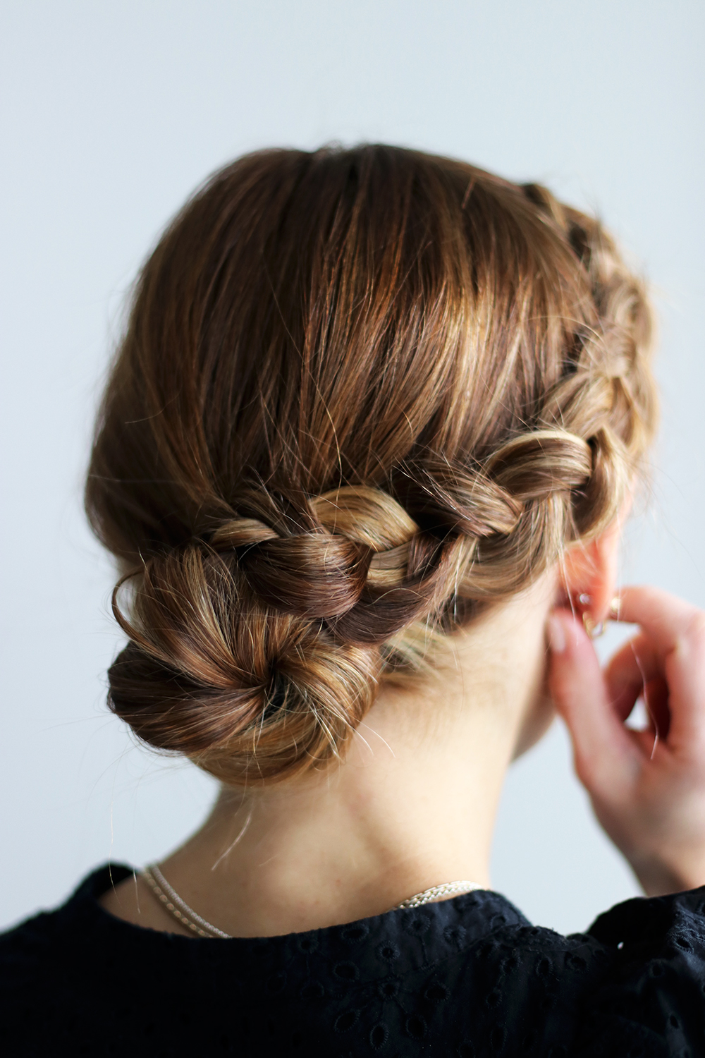 Diy File Side Braid Bun Tutorial Gaby Burger