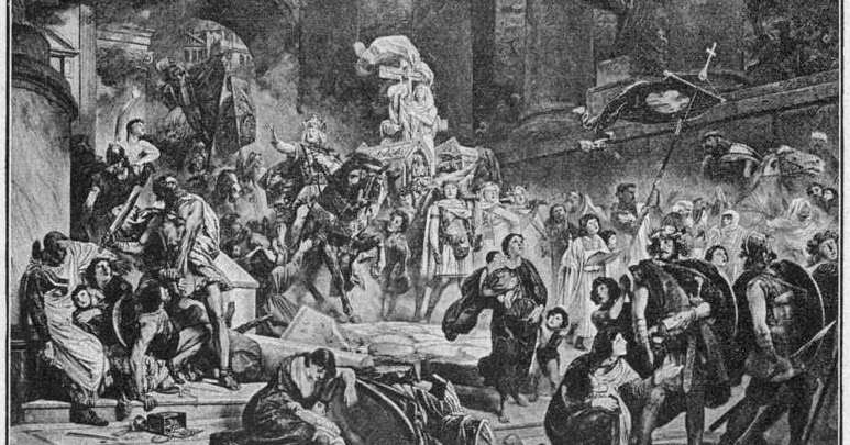 The 410 Sack Of Rome Italy On This Day The 410 Sack Of Rome Italy On This Day