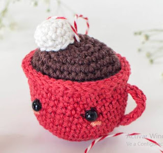 PATRON GRATIS TAZA DE CHOCOLATE AMIGURUMI 47698 ☕