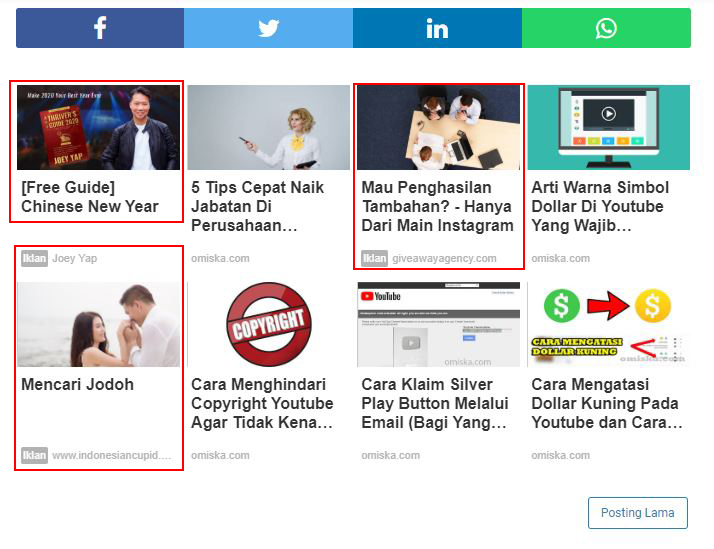 Cara memasang script iklan di blog