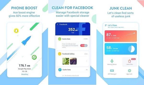 7. Ace Cleaner great android app cleaner