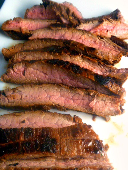 Please any beef lover with this Grilled Flank Steak in our House Marinade! - Slice of Southern