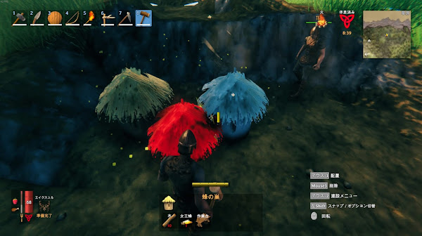 Valheim2 蜂の巣設置画像