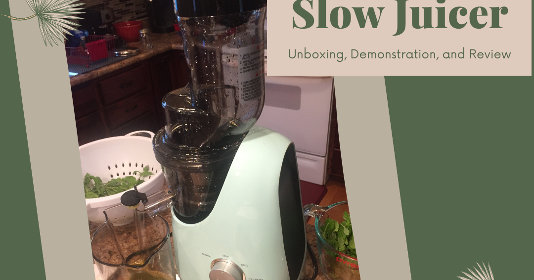 Comfee Slow Juicer Demonstration and Review