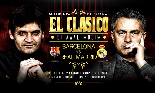 Prediksi skor pertandingan Barcelona vs Real Madrid - 24 Agustus 2012