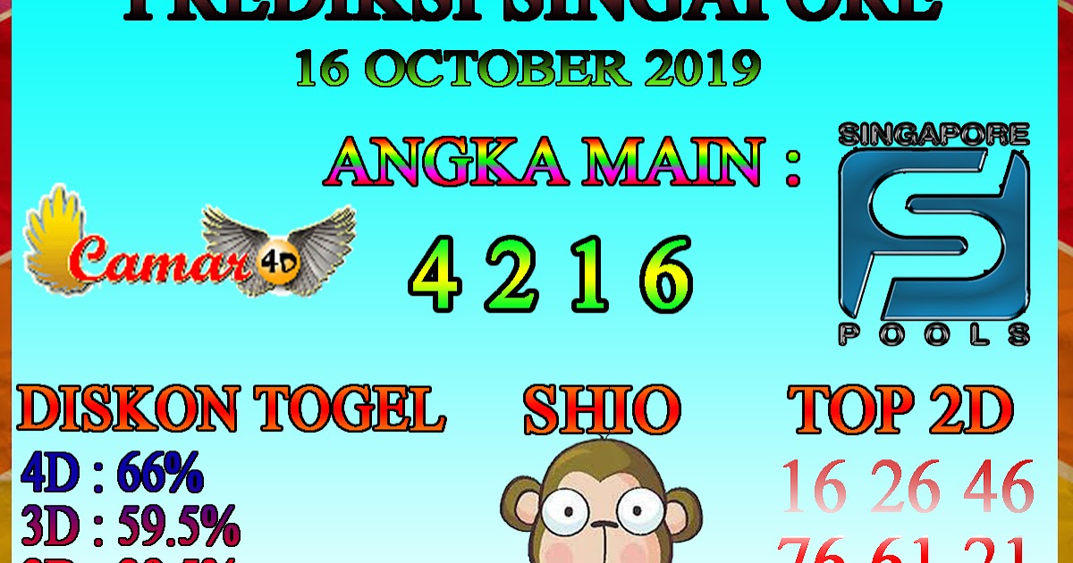 Prediksi Togel Singapore 16 October 2019 Prediksi Togel