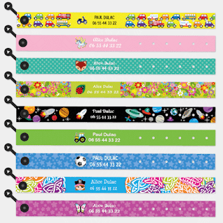 bracelets d'identification Stickets