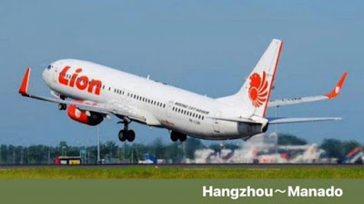 Rute Baru Hangzhou-Manado Terbang Perdana Besok