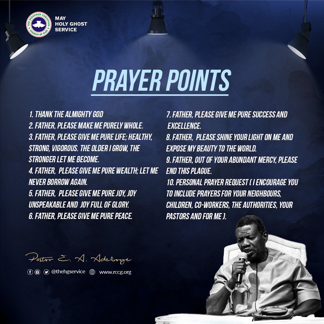 PRAYER POINTS ON TODAY’S OPEN HEAVEN 15 MAY 2020 FRIDAY