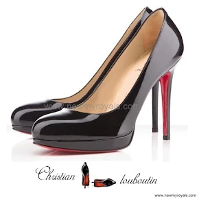 Queen Maxima wore Christian Louboutin pumps shoes, heels