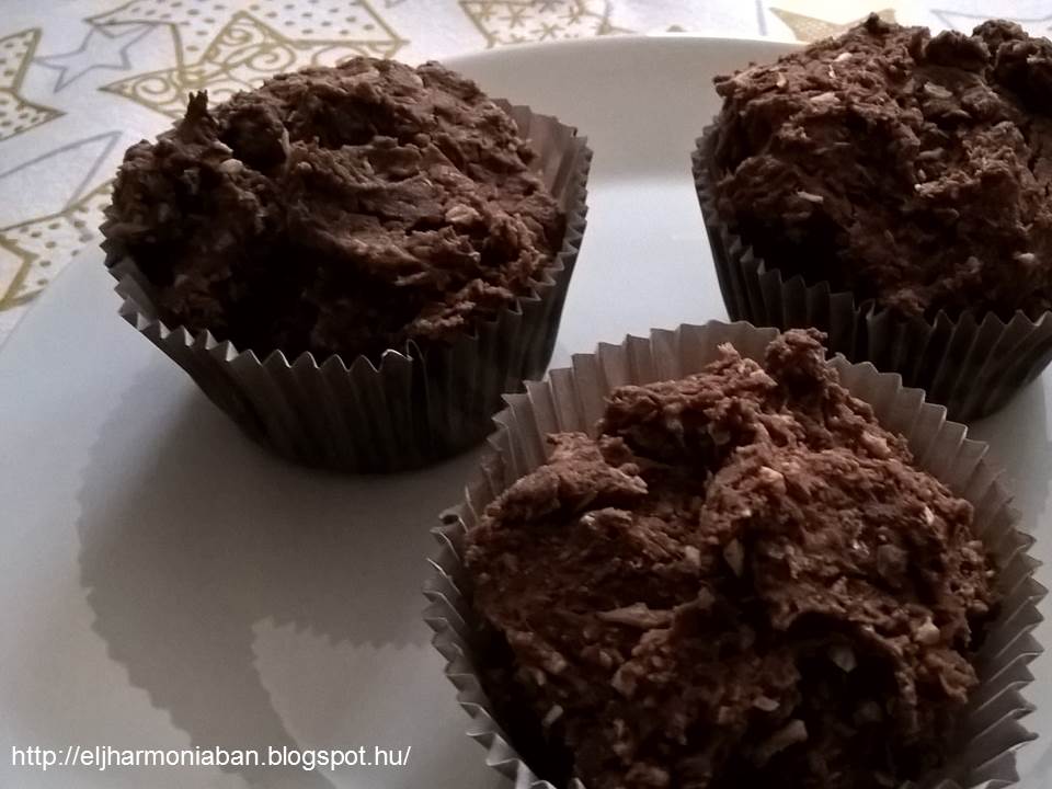 Gluténmentes kókuszoscsokis muffin