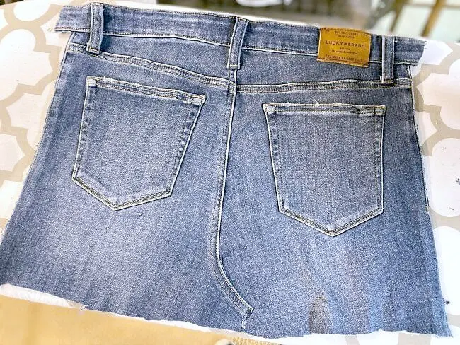 Back of pair of jeans